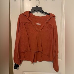 We The Free Terracotta Blouse